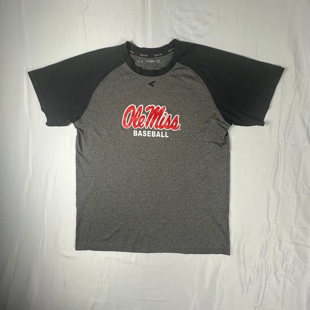 Ole Miss Baseball Easton Shirt Men's Medium Gray